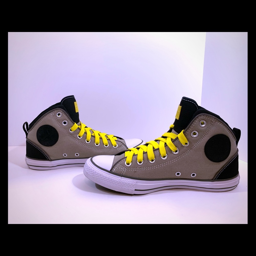 Converse All Star HI Top OldSilver/Black/Yellow